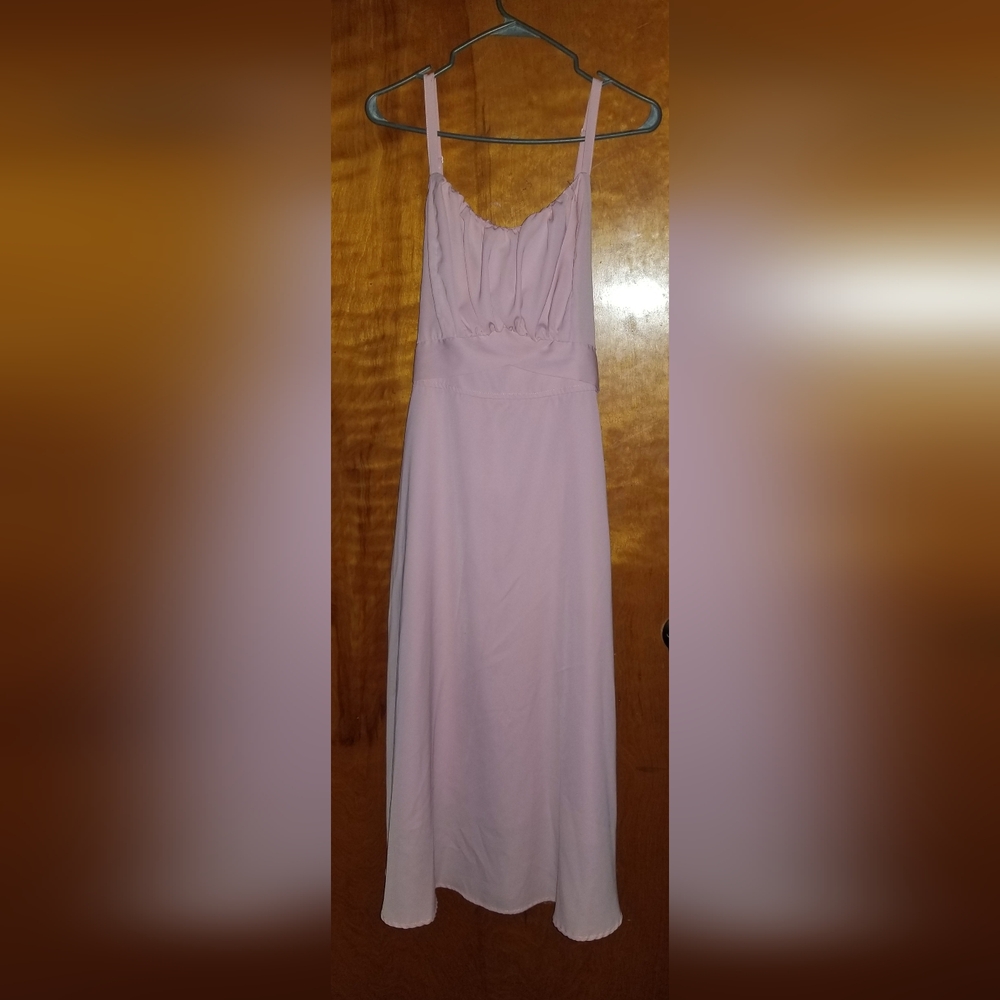 Women's Woderow Mauve Pink Spaghetti Strap Long Elegant Dress XXL